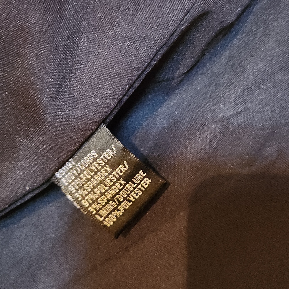 Js Signature Tuxedo Style Black Satin Jacket Size… - image 5